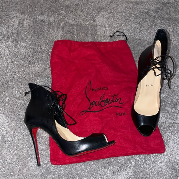 Black Christian Louboutin Heels - Picture 2 of 4